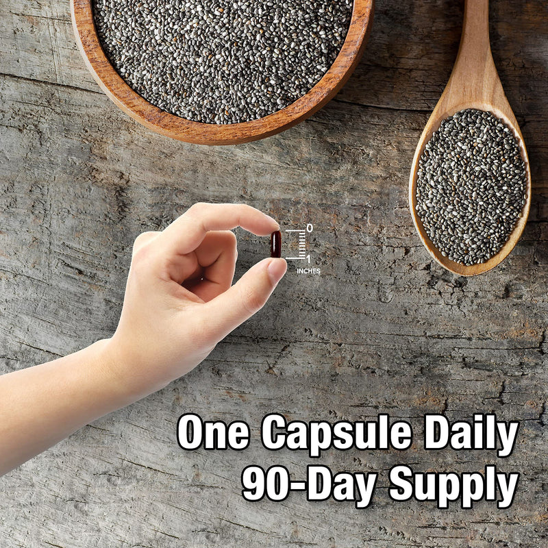 ORZAX Black Seed Oil Capsules, 90 Days Supply, 2% Thymoquinone, Non-GMO, Gluten Free, Cold Pressed Black Cumin Pills, Nigella Sativa Supports Immune System, Joints, Hair Growth, Skin - NewNest Australia