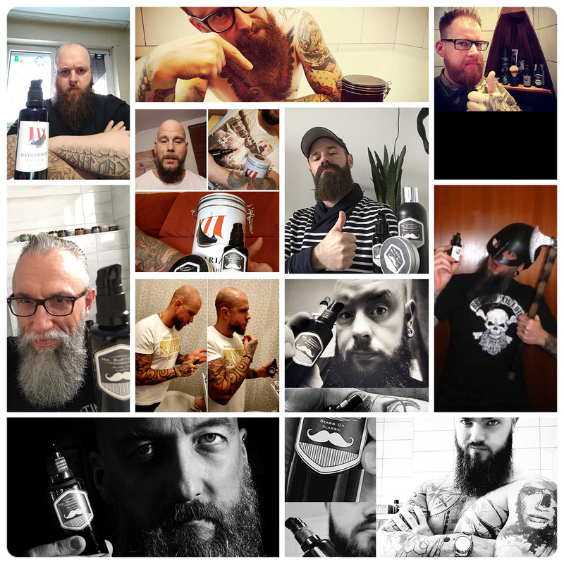 Beard oil for men - Mr. Burton's Beard Oil classic with argan oil - Made in Germany 50ml promotes healthy beard growth - Beard care for men 50 ml (pack of 1) - NewNest Australia