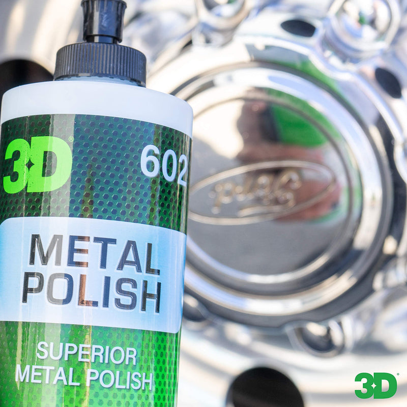 3D Metal Polish - Heavy Duty Multi Purpose Polish, Cleaner, Restorer and Protectant for Metal, Aluminum, Chrome 16oz. 16oz. - NewNest Australia