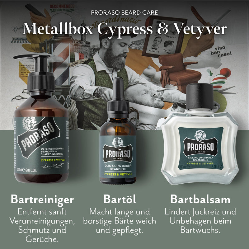 Proraso beard care set, Cypress & Vetyver green 900 g (pack of 1) Cypress e Vetyver - NewNest Australia