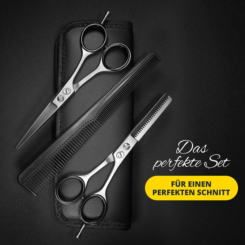 Schmiedwerk Hair Scissors Set | Hairdressing Scissors - Sharp & Precise Cut | Perfect Haircut For Men & Women | Professional Hair Cutting Scissors With Case (Scissor Set) - NewNest Australia