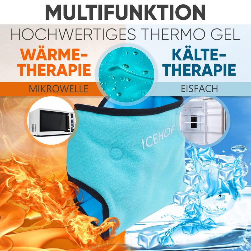 Icehof Cooling Pads Ankle Cooling Bandage Ankle Brace With Cooling Gel Cold Therapy Ankle Rheumatism Chemotherapy Ankle Pain Ankle Bandage One Size (Pack Of 1) - NewNest Australia