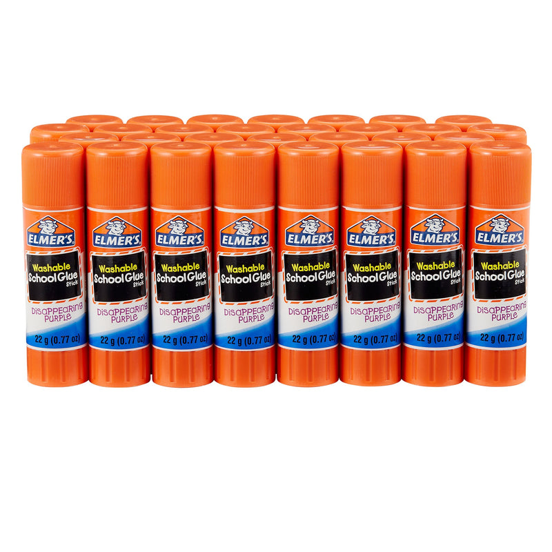 Elmer's Disappearing Purple School Glue Sticks, 0.77 oz Each, 3 Sticks per Pack (E562) 2.31 - NewNest Australia