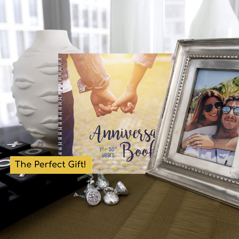 Unconditional ROSIE Wedding Anniversary Memory Book | A Hardcover Journal to Document Anniversaries from The 1st to The 50th Year | Wedding Gifts for Bride and Groom | Wedding Planner Book - NewNest Australia