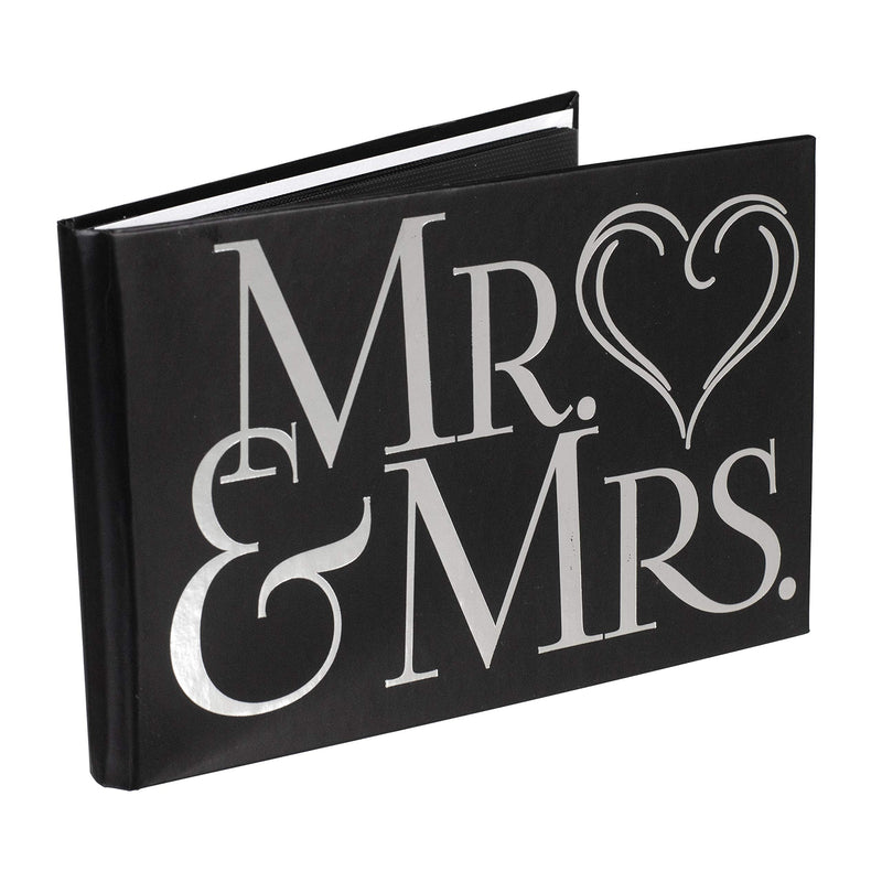 Malden International Designs Wedding Celebrations Mr & Mrs Brag Book Photo Album, 40-4x6, White Black - NewNest Australia