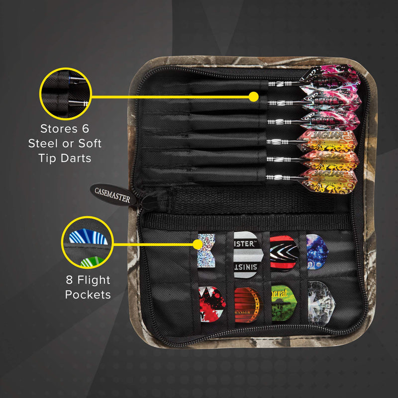 Casemaster Deluxe 6 Dart Nylon Storage/Travel Case Realtree Hardwoods HD Camo - NewNest Australia
