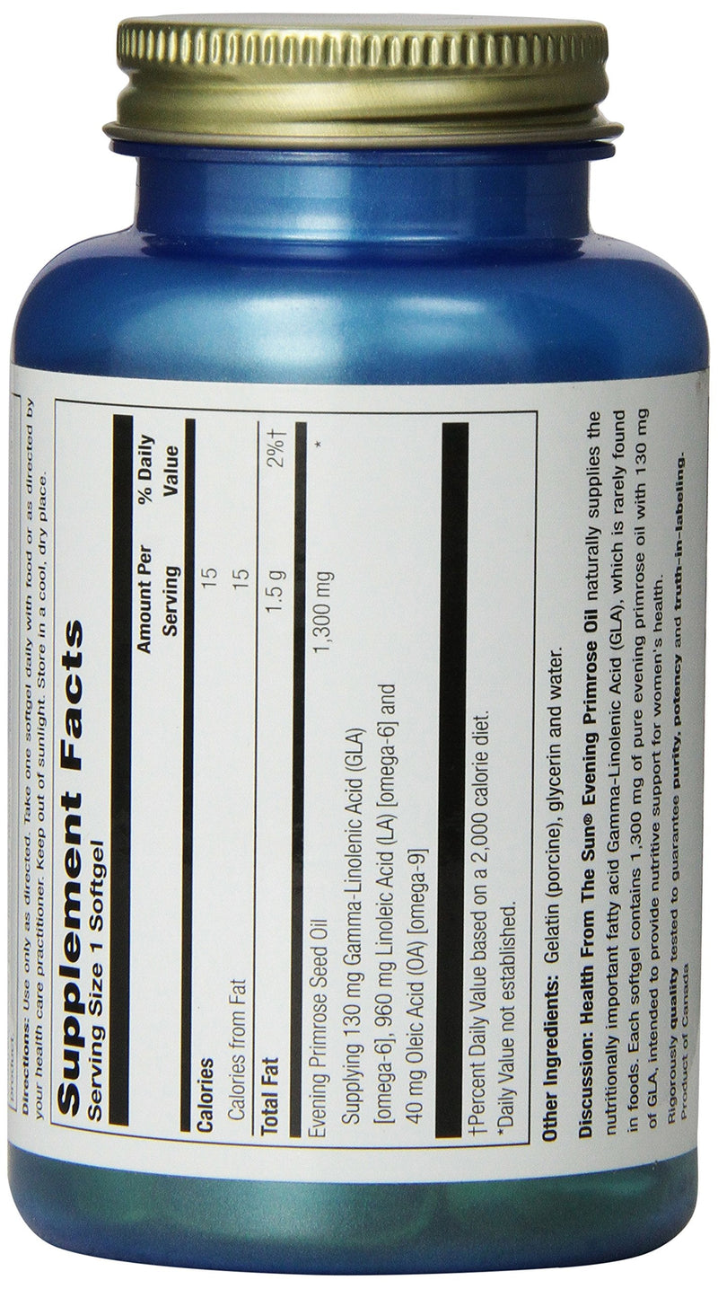 Nature's Life Evening Primrose Oil 1300 mg | PMS and Menopause Balance Support for Women | Skin Health | 60ct 60 Count (Pack of 1) - NewNest Australia