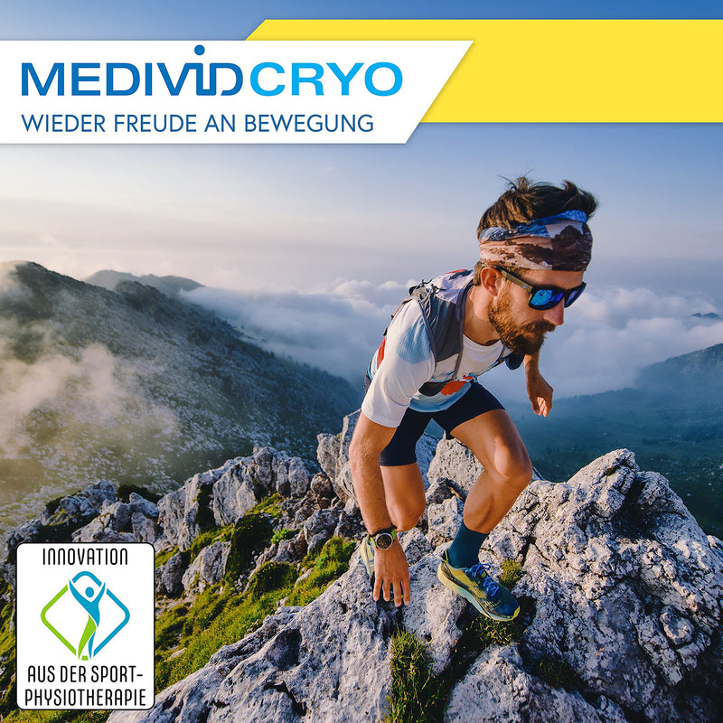 MEDIVID CRYO Fluid concentrate for cooling injuries / pain relief for sports injuries using bandages - 125 ml concentrate for dilution, 15 applications - NewNest Australia