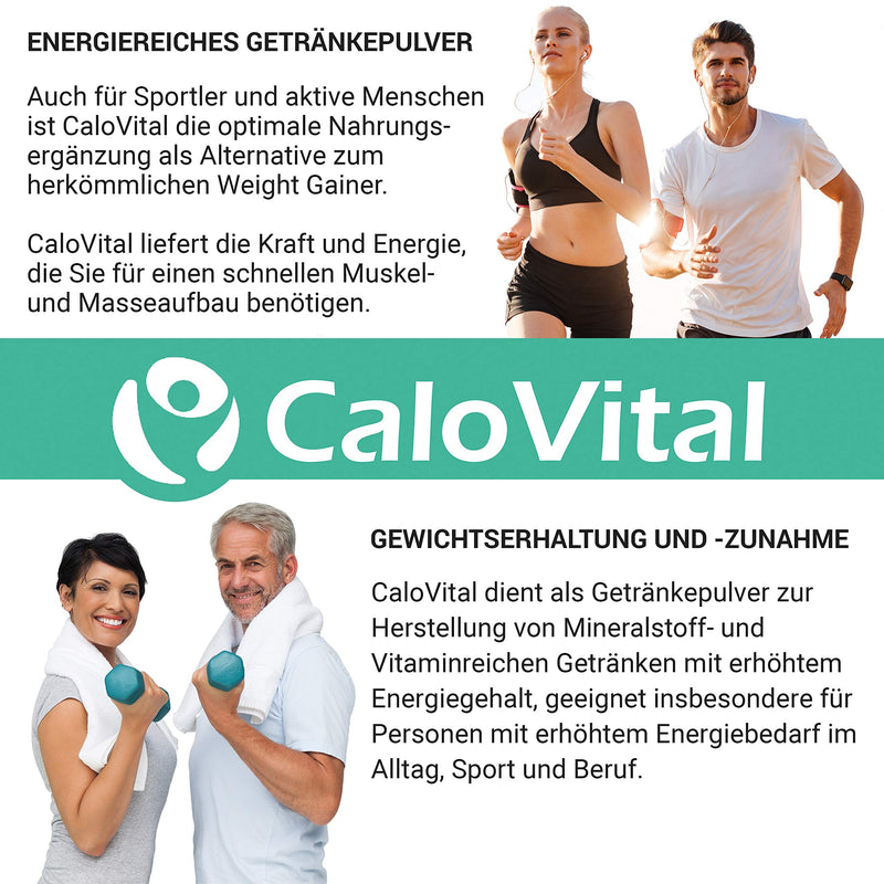 Drinking food high in calories for weight gain | Carbohydrates & protein as a calorie shake | Highly dosed with many vitamins | CaloVital - Premium quality from Germany (chocolate 500g) chocolate 500g - NewNest Australia