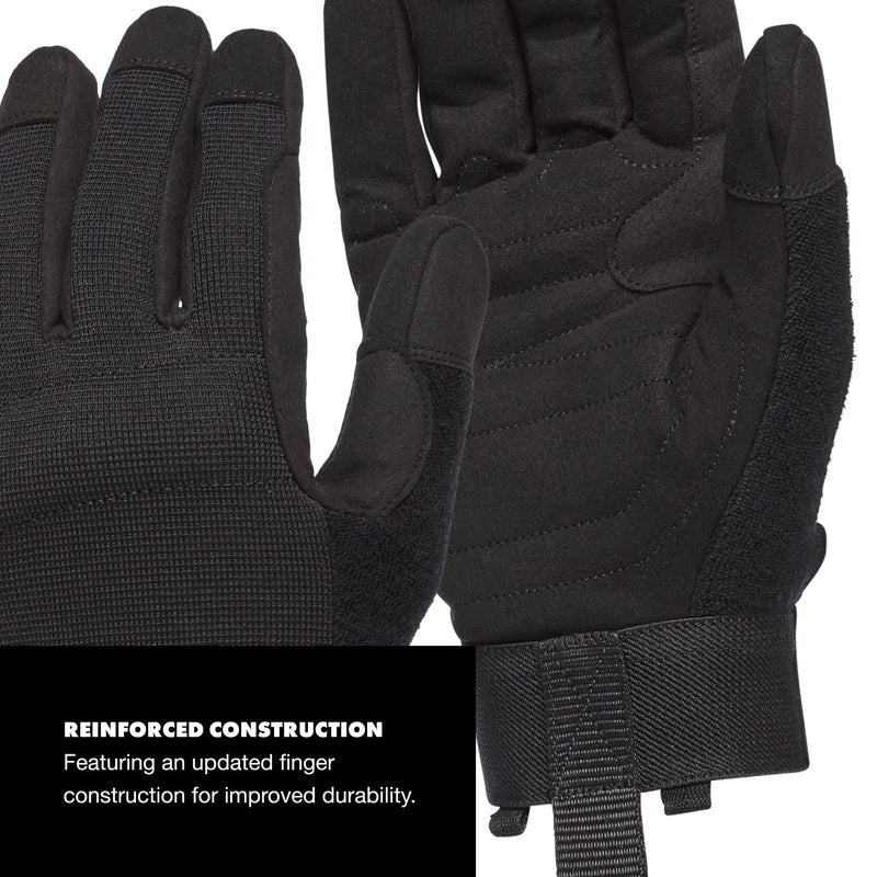 Black Diamond Crag Full-Finger Rock Climbing Gloves for Belaying Black Large - NewNest Australia