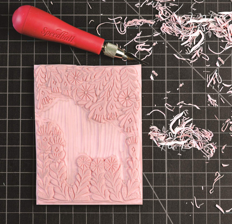 Speedball Super Value Block Printing Starter Kit – Includes Ink, Brayer, Lino Handle and Cutters, Speedy-Carve - NewNest Australia