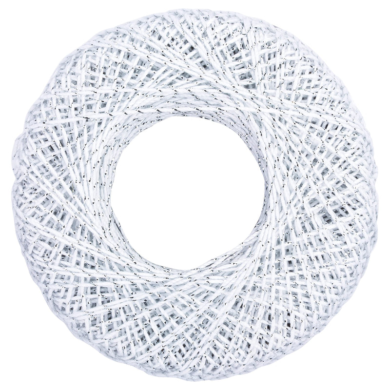 Coats Crochet Metallic Crochet Thread, 10, White/Silver - NewNest Australia