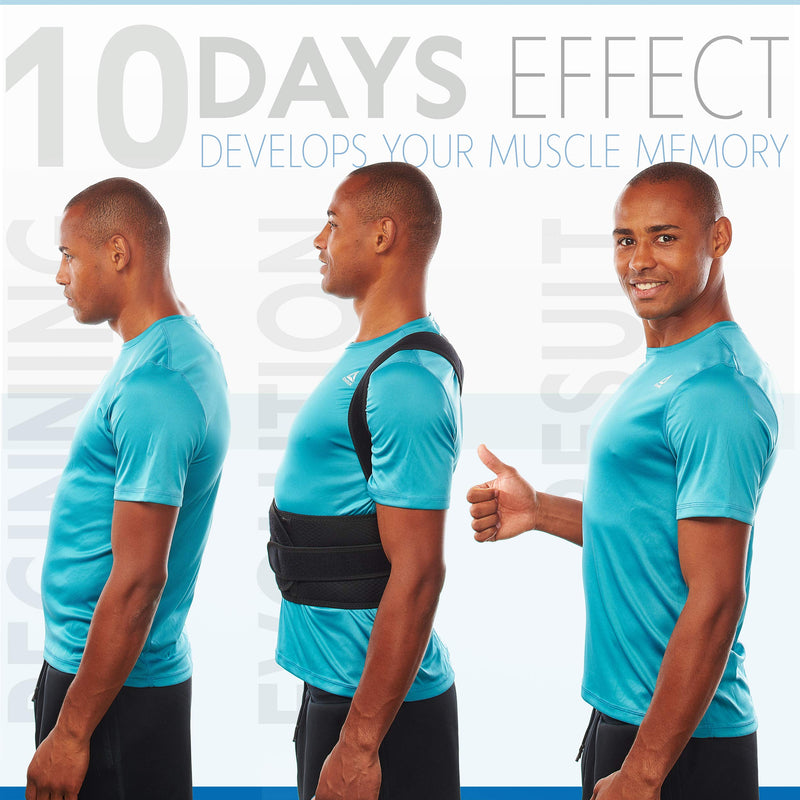 Back Brace Posture Corrector for Men and Women - Adjustable Posture Back Brace for Upper and Lower Back Pain Relief - Muscle Memory Support Straightener (Small) Small - NewNest Australia