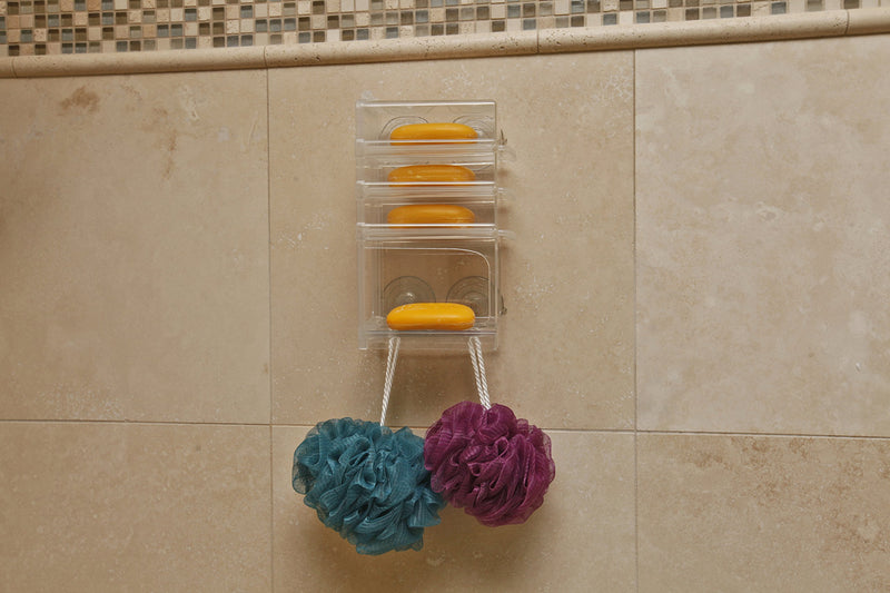 Soap Stacker - Multiple Bar Soap Dispenser and Organizer - Easy To Install - Durable Plastic Case - Storage for Shower and Bathroom - Never Run Out of Soap Again 1 - NewNest Australia