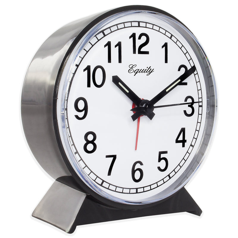 NewNest Australia - Equity by La Crosse 14075 Black Analog Wind-Up Alarm Clock 