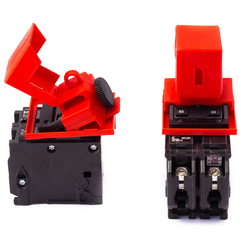Lockout Safety Supply 7257 480/600V Clamp-On Breaker Lockout-Cleat, Red - NewNest Australia