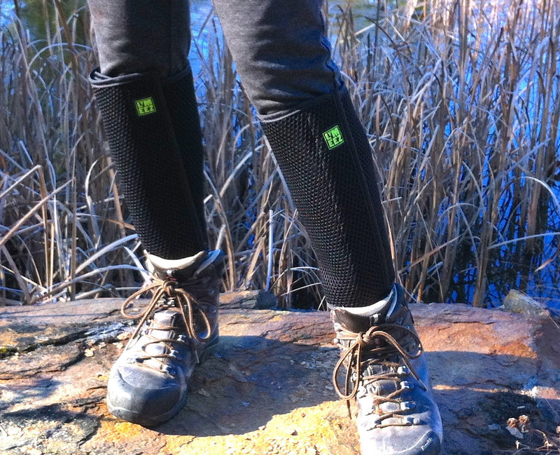 Lymeez 3D Mesh Tick Repelling Leg Gaiters Black Small/Medium (1 Pair) - NewNest Australia