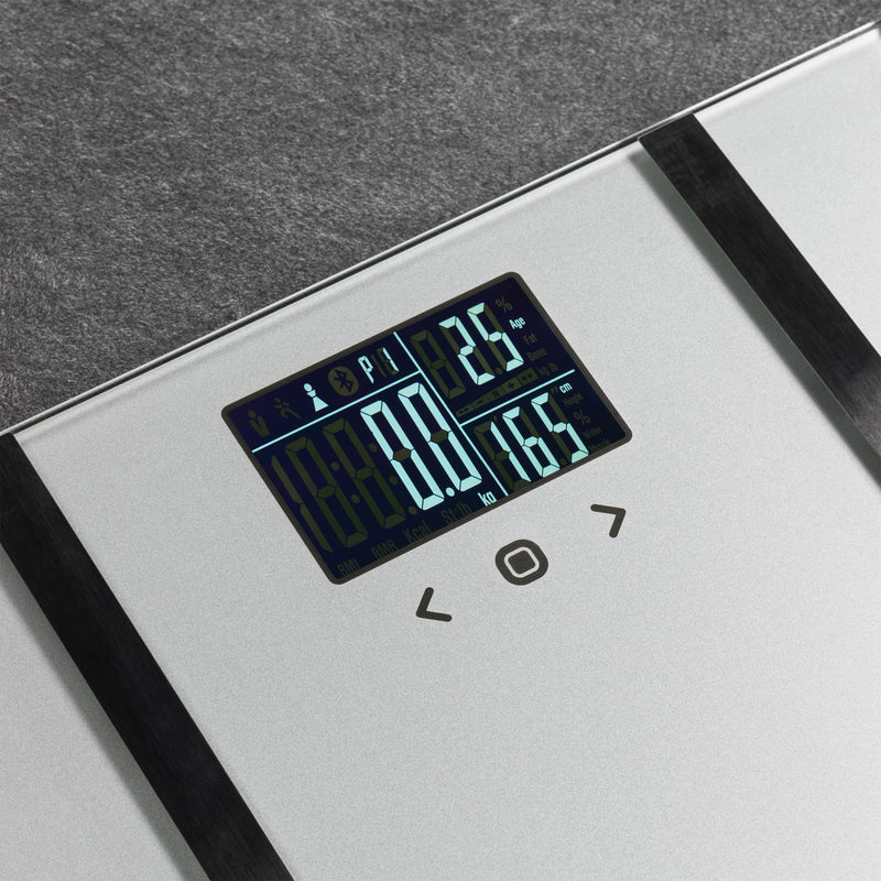 Salter 9183 Sv3R Dashboard Analysis Electronic Glass Bathroom Scale Digital Bathroom Scale Max 180Kg Body Fat Water Bone Muscle Mass Athlete Mode Memory 12 Users - NewNest Australia