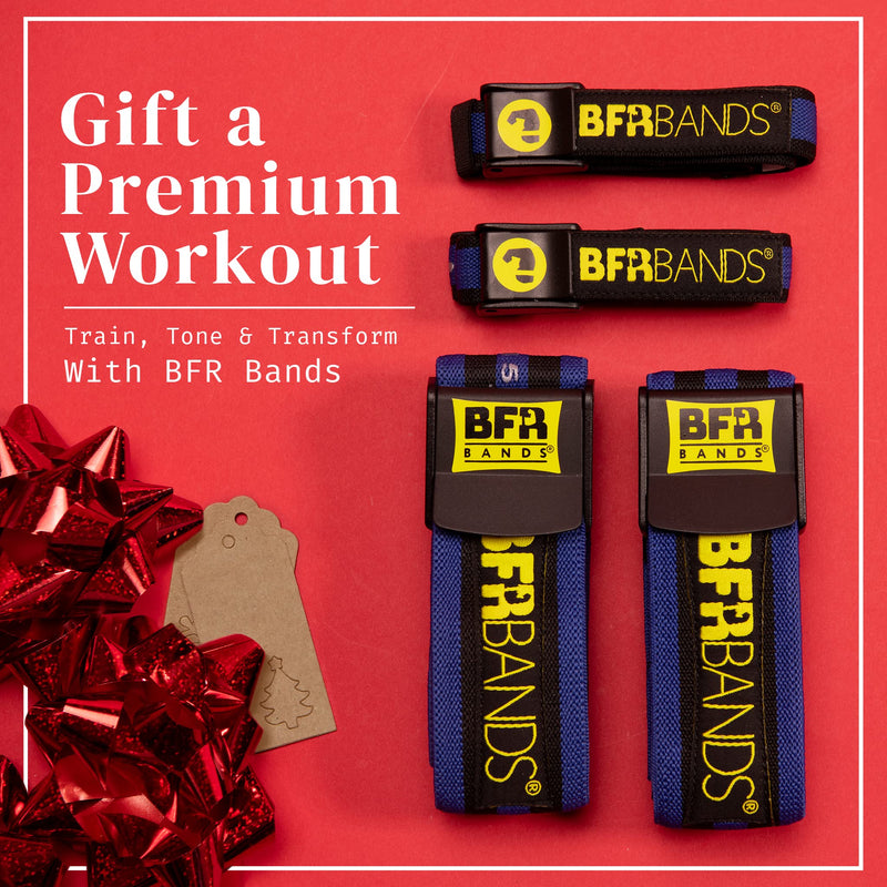 BFR BANDS Occlusion Training Bands, Blood Flow Restriction Bands for Arms, Legs or Glutes, Help Gain Muscle Without Lifting Heavy Weights, Strong Elastic Strap + Quick-Release Pro Bundle 4pk - NewNest Australia