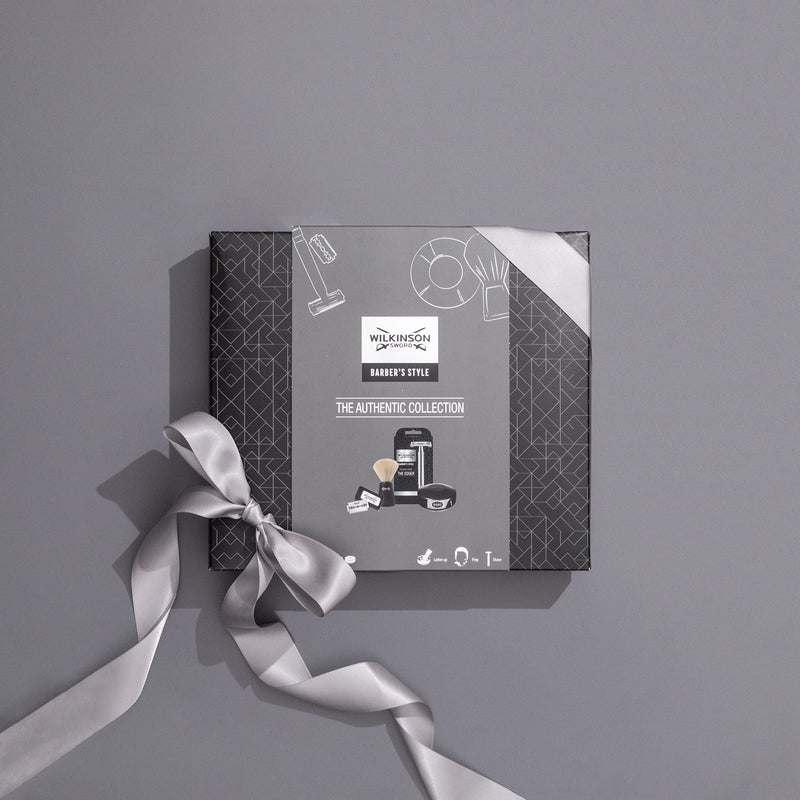 WILKINSON SWORD Barber's Style - The Authentic Collection (razor, 5 x double blades, shaving brush, shaving soap), Men - NewNest Australia