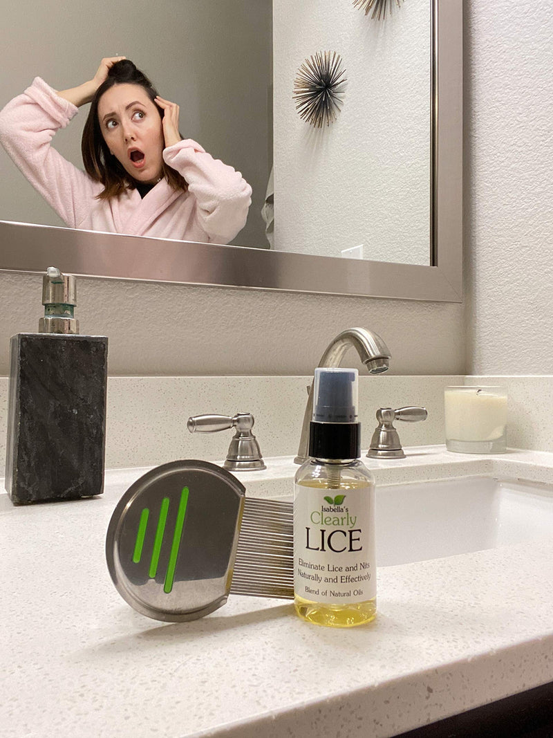 Clearly LICE, Powerful Lice Treatment of Natural Oils Proven to Eliminate Lice, Nits. No Toxins or Harsh Chemicals. Remover and Repellent with Neem, Rosemary, Cedarwood + Free Nit Comb (60ml) 60 ml (Pack of 1) - NewNest Australia