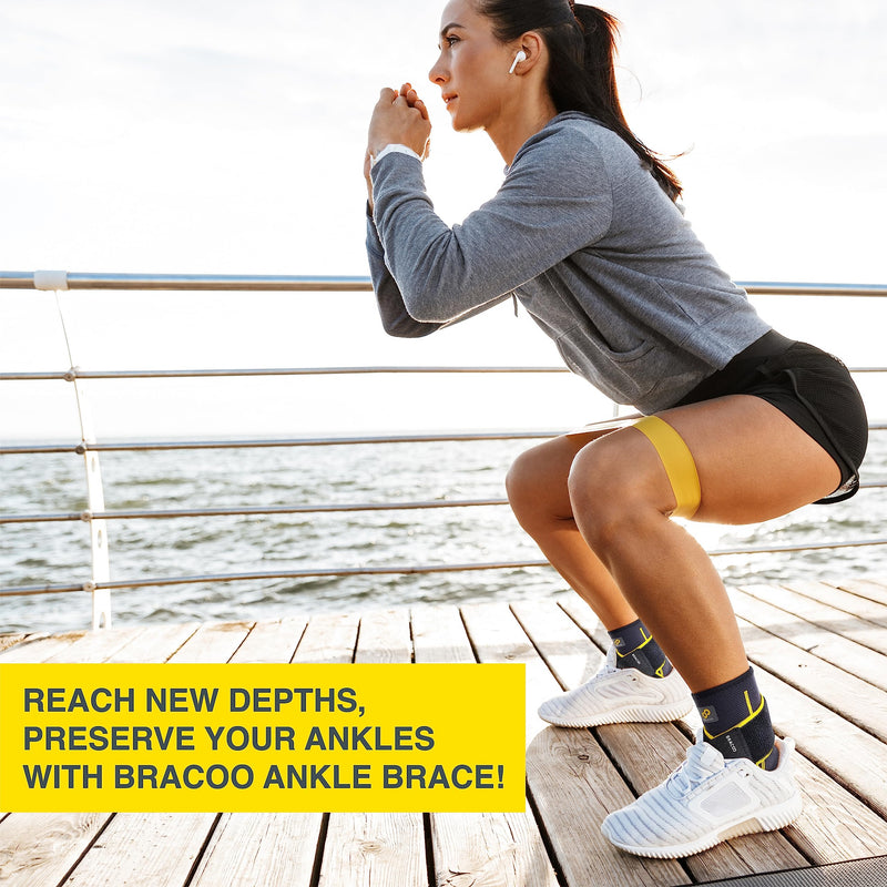 Bracoo Fs60 Foot Brace - Adjustable Ankle Brace, Ankle Protection, Breathable, Fuj Bandage For Sports Protection, Ankle Support For Men And Women (L/Xl, 1 Pair) - NewNest Australia