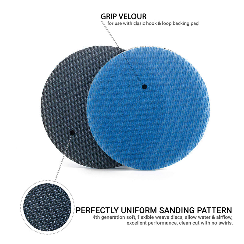GLASS POLISH GP14202 GlasX-60 Fine Grade Abrasive Disc with Hook and Loop, Silicon Carbide Sanding Disc/Ø 2 inch/Pack of 20 Discs - NewNest Australia