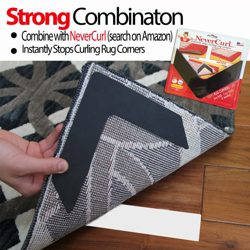 Mighty"X" Indoor Rug/Carpet Tape Double Sided 30 Yards x 2 Inches - Extra Thick - Heavy Duty by iPrimio - NewNest Australia
