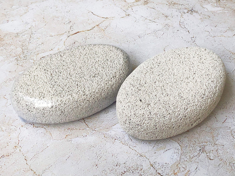 2 Pcs Natural Pumice Stone for Feet, Foot Scrubber Stone, Foot Care, Hands, Body, Pedicure Exfoliator Tools for Dead/Hard Skin - NewNest Australia