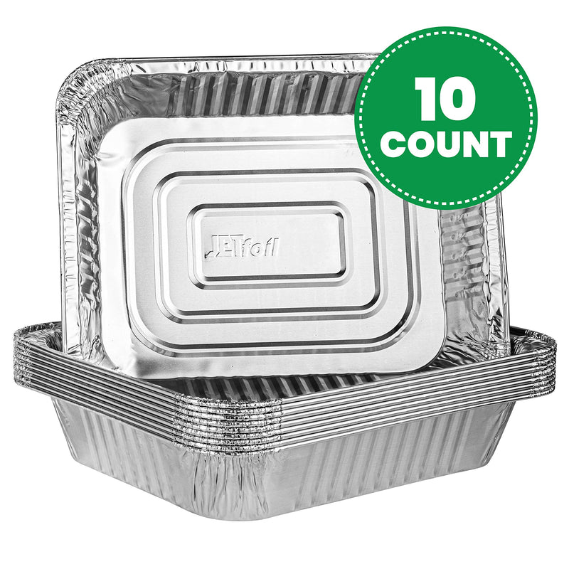 NewNest Australia - Plasticpro Disposable 9 x 13 Aluminum Foil Pans Half Size Deep Steam Table Bakeware - Cookware Perfect for Baking Cakes, Bread, Meatloaf, Lasagna Pack of 10 