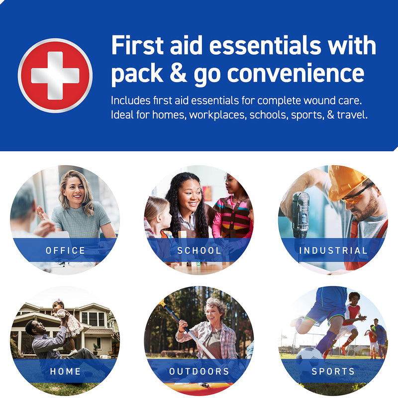 Care Science First Aid Kit, 100 Pieces | Professional Use for Travel, Work, School, Home, Car, Survival, Camping, Hiking, and More - NewNest Australia