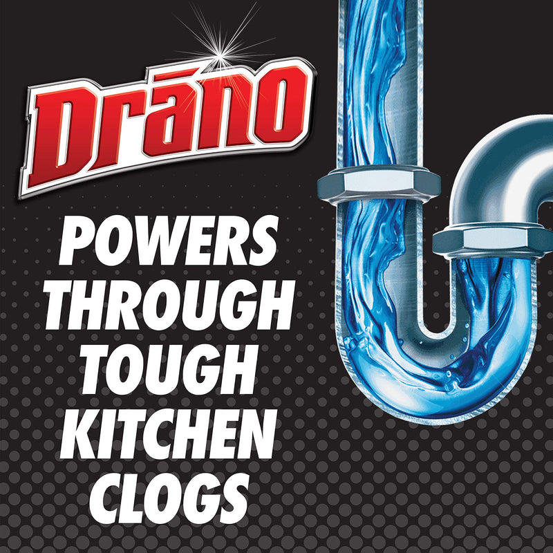 Drano Kitchen Granules Drain Clog Remover and Cleaner, Unclogs blockage from Grease or Cooking Oil, 8.8 oz 8.8 Ounce (Pack of 1) - NewNest Australia