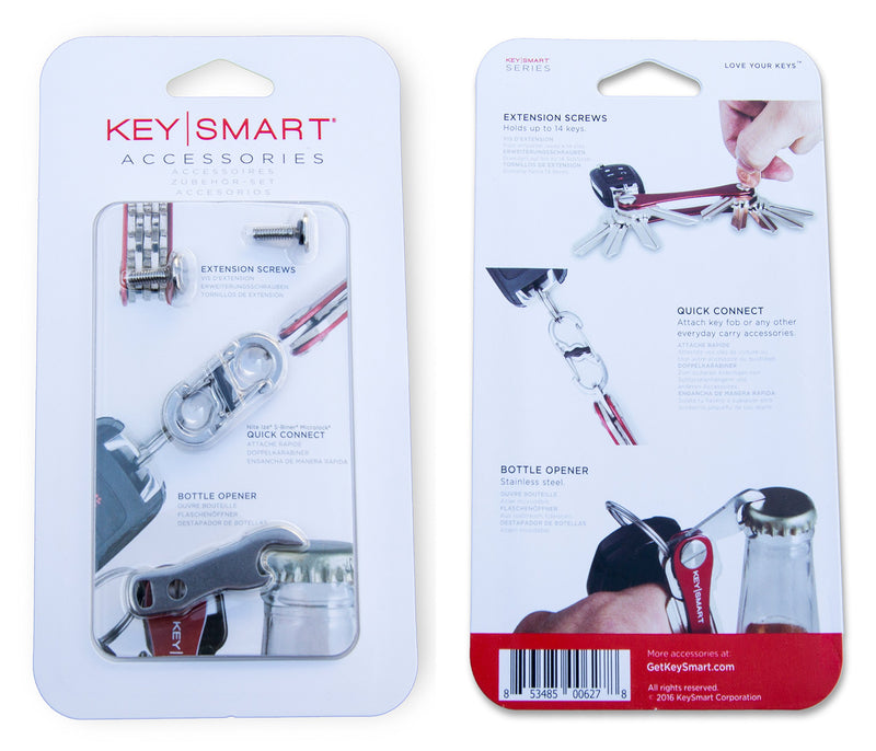 NewNest Australia - KeySmart Accessory Pack - Expansion Pack-14 Keys, Quick Disconnect and Bottle Opener 