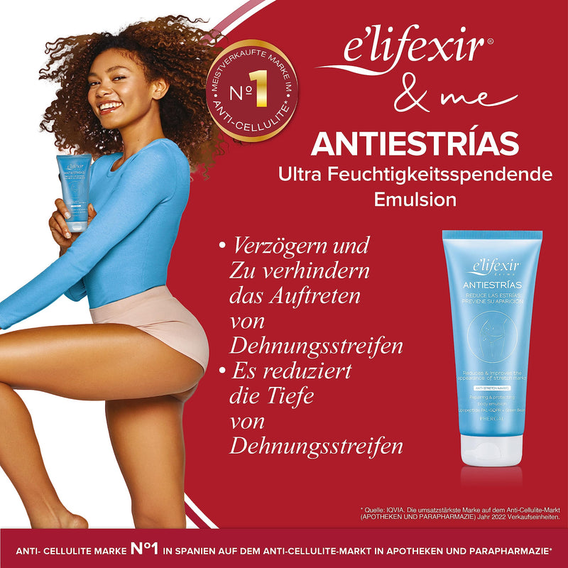 E'Lifexir Anti-Stretch Mark Cream, Repairs, Slows Stretch Marks And Effectively Prevents Their Appearance, The Skin Retains More Elasticity, Reduces Redness And Rough Texture - 200 Ml - NewNest Australia