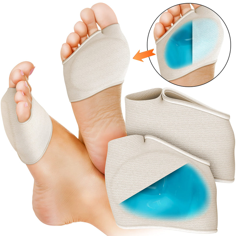 Medipaq® LARGE Metatarsal Gel Protector Cushion Pads - Relieve Ball of Foot Pain - Metatarsal Pads - Metatarsalgia Insoles - Metatarsal Insoles - Mortons Neuroma - Metatarsal Support (1x Pair Size 7-12) UK 7 - 12 - NewNest Australia