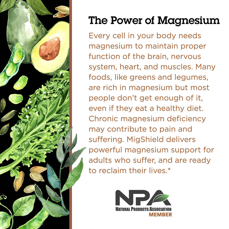 Quantum Health MigShield Magnesium Supplements with Riboflavin & CoQ10, The Power of Magnesium in Easy-to-Take Tablets For Effective Results, 60 Tablets, 30-Day Supply - NewNest Australia