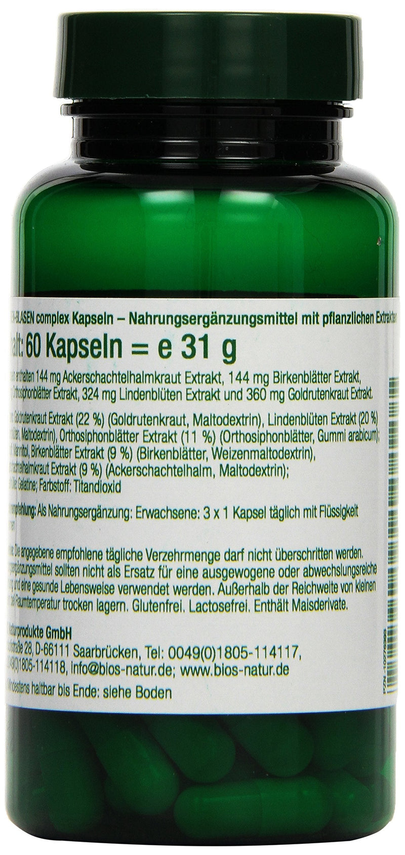 Bios effect kidney-bladder complex, 60 capsules, pack of 1 (1 x 31 g) 60 pieces - NewNest Australia