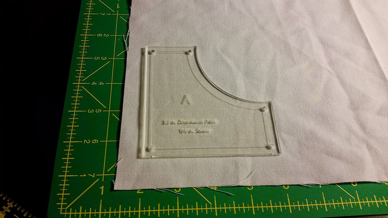 Drunkards Path Quilting Templates 7" & 3.5", with 1/4" Seam Allowance - 4 Piece Acrylic Template Set - NewNest Australia