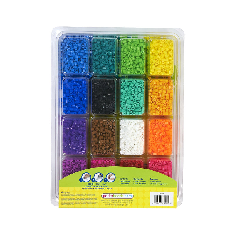 Perler Beads Assorted Fuse Beads Tray for Kids Crafts with Perler Bead Pattern Book, 4001 pcs - NewNest Australia