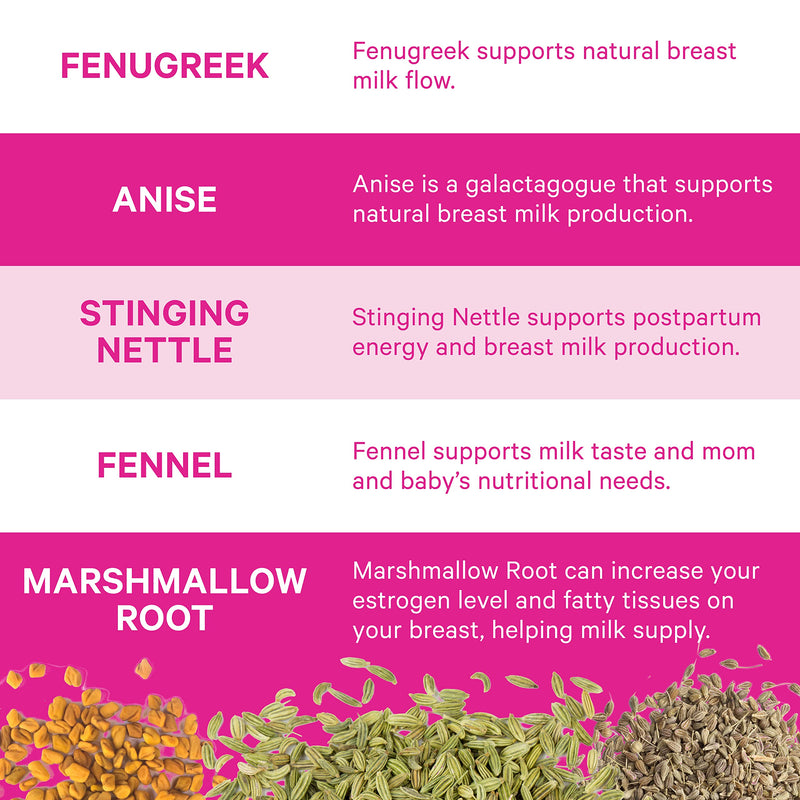 Pink Stork Lactation Tea: Smooth Vanilla Nursing Support, 100% Organic, Supports Breastfeeding + Breast Milk Supply with Fenugreek, Women-Owned, 30 Cups 15 Count (Pack of 1) - NewNest Australia