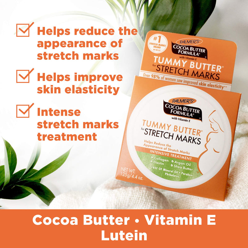 Palmer's Cocoa Butter Formula Tummy Butter Balm for Stretch Marks & Pregnancy Skin Care | 4.4 Ounces (Pack of 3) - NewNest Australia