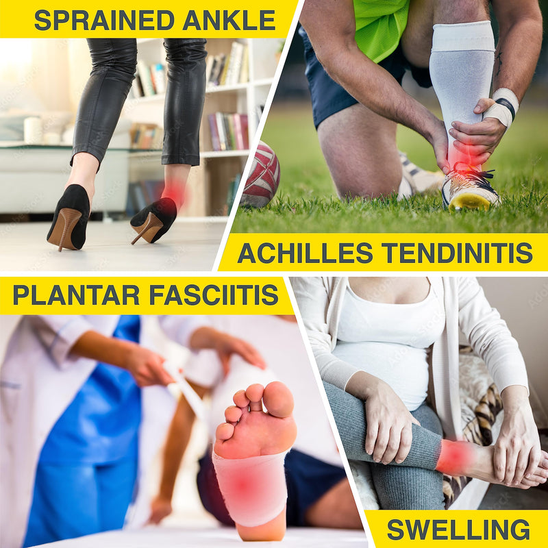 Bracoo Fs60 Foot Brace - Adjustable Ankle Brace, Ankle Protection, Breathable, Fuj Bandage For Sports Protection, Ankle Support For Men And Women (L/Xl, 1 Pair) - NewNest Australia