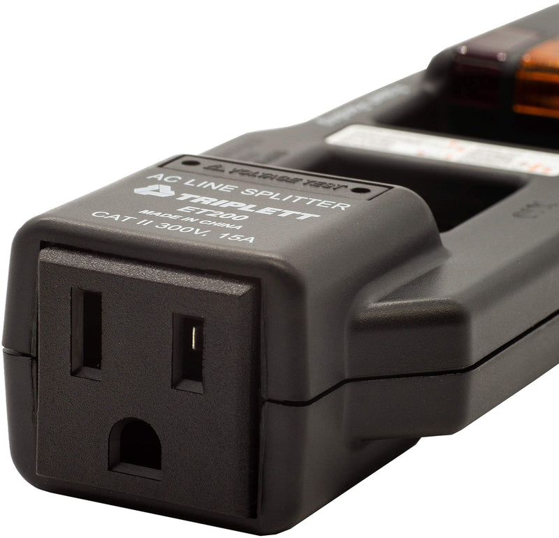 Triplett AC Line Splitter and GFCI Outlet/Receptacle Tester with 5 Visual Indicators (ET200) - NewNest Australia