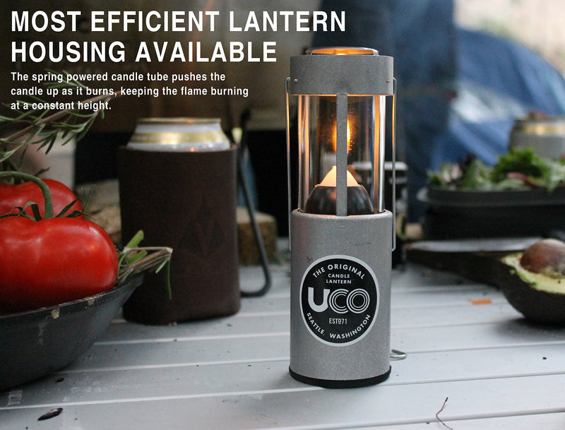 NewNest Australia - UCO Original Candle Lantern Value Pack with 3 Candles and Storage Bag Aluminum 