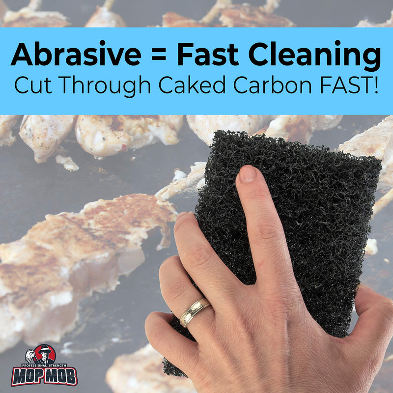Restaurant-Grade Griddle Cleaning Pads 5 Pack. Use on Metal Grills, Cast Iron Cooktops & Stainless Steel Flat Tops. Quickly Cleans & Scours Baked-On Grease & Carbon. Heavy Duty, 4x6 Grit Scouring Pads - NewNest Australia