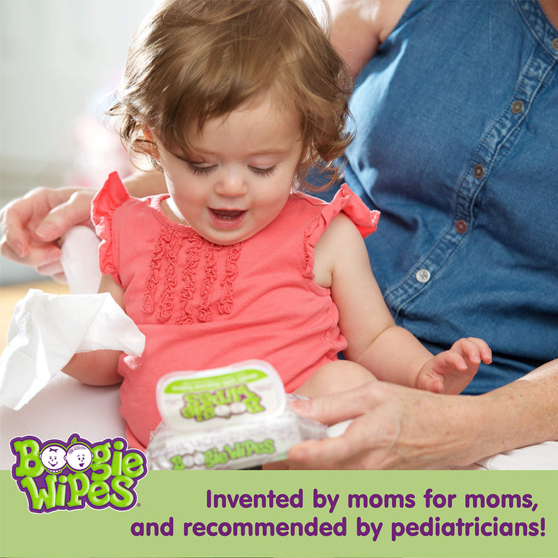 Boogie Wipes Gentle Wet Wipes for Baby and Kids, Face, Hand, Body & Nose, HSA/FSA Eligible, Made with Vitamin E, Aloe, Chamomile and Natural Saline, Fresh Scent, 30 Count, Pack of 3 - NewNest Australia