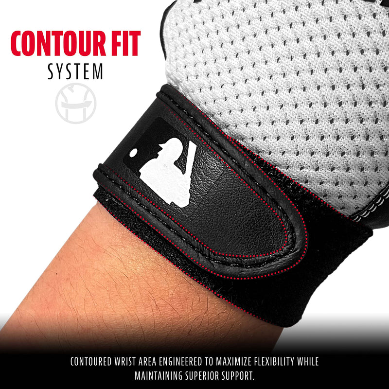 Franklin Sports MLB Teeball Flex Series Batting Gloves Youth X-Small Black/White - NewNest Australia