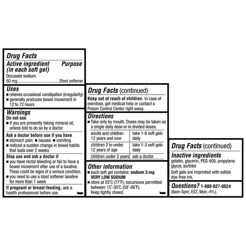 Colace Clear Soft Gels, Clear, 28 Count - NewNest Australia