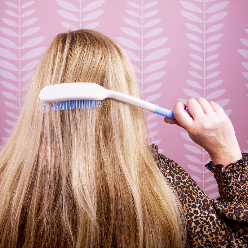 Aidapt Long Reach (380mm) Handled Comb and Hair Brush Set Applicable to elderly and hand-disabled people, Inconvenient upper limb activities (2 pcs) 1 Pack/S - NewNest Australia