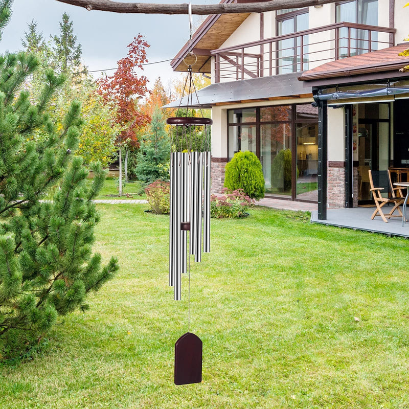 Wind Chimes for Outside, Memorial Wind Chimes with Soothing Melodic Tones, Sympathy Wind Chimes with 6 Tuned Tubes, Great as a Gift or for Your Own Porch, Garden, Backyard, and Home, 29 Inch - NewNest Australia